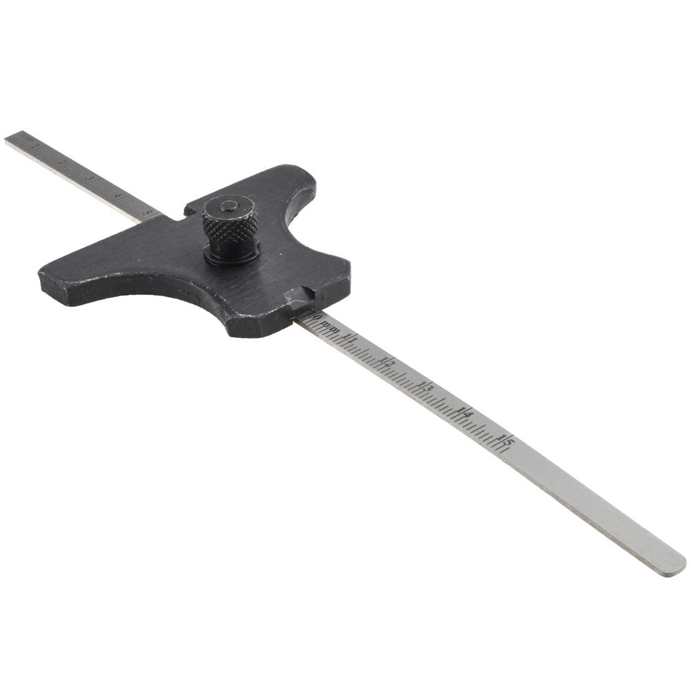 Value Collection DG/6 0 to 6 Inch Rule Measurement Range, 15 to 45° Angle Measurement Range, Steel Depth and Angle Gage
