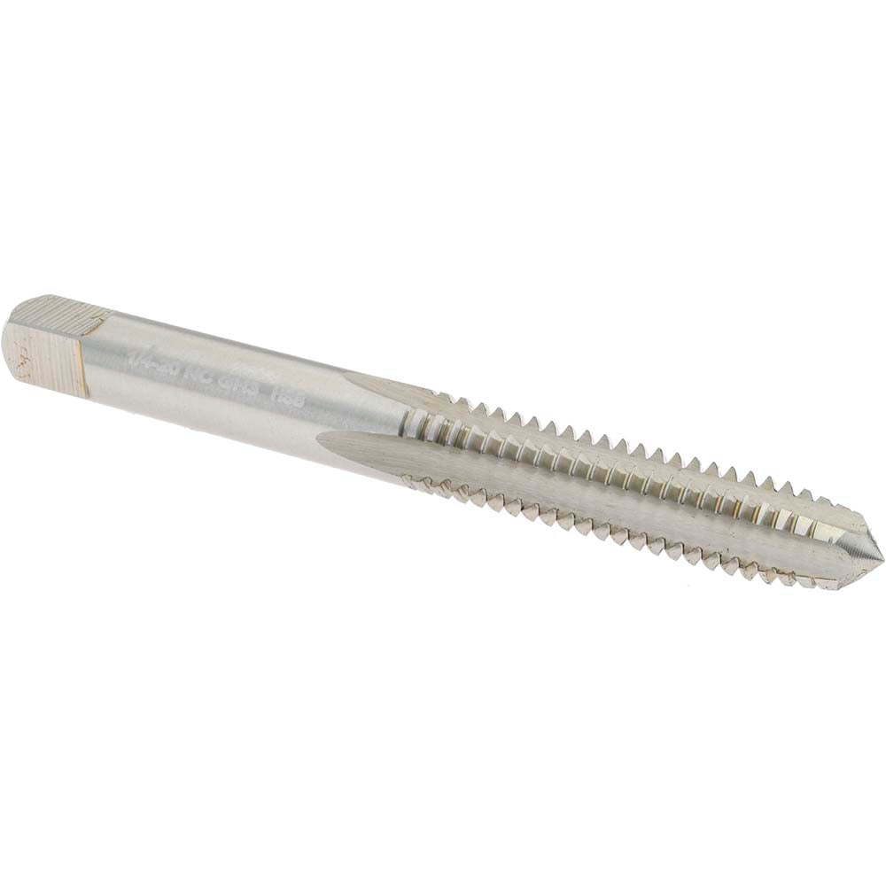 Brubaker Tool 10324-00-B Straight Flute Tap 1/4-20 UNC, 4 Flutes, Plug, 3B Class of Fit, High Speed Steel, Bright/Uncoated