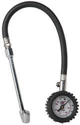 Coilhose Pneumatics A539RB 0 to 160 psi Dial Straight Dual Tire Pressure Gauge