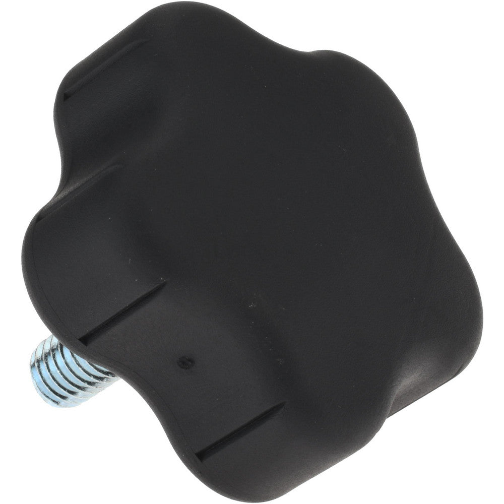 Gibraltar 5B60B941A8Z001G Lobed Knob 2.26" Head Dia, 5 Points, Thermoplastic Elastomer, Black