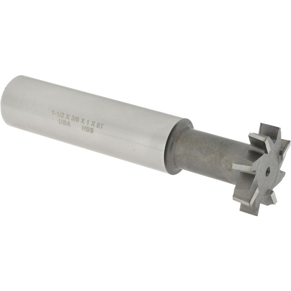 Made in USA Milling Cutters ETS15-38 1-1/2" Diam, 3/8" Wide, High Speed Steel T-Slot Cutter