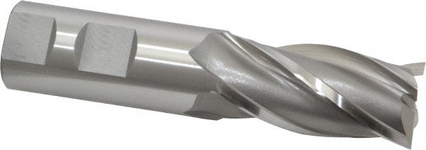 OSG 5743900 Square End Mill 1'' Dia, 2'' LOC, 1'' Shank Dia, 4-1/2'' OAL, 4 Flutes, Vanadium High Speed Steel