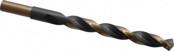 Triumph Twist Drill 092127 Reduced Shank Drill Bit 27/64'' Dia, 3/8'' Shank Dia, 135 °, High Speed Steel