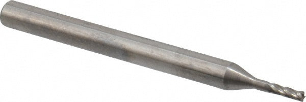 OSG 404-0469 Square End Mill 3/64'' Dia, 9/64'' LOC, 1/8'' Shank Dia, 1-1/2'' OAL, 4 Flutes, Solid Carbide