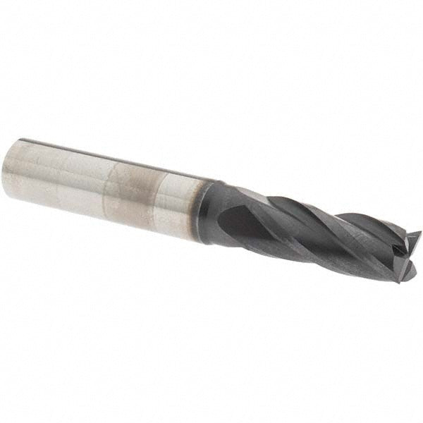 OSG 404-343811 Square End Mill 11/32'' Dia, 7/8'' LOC, 3/8'' Shank Dia, 2-1/2'' OAL, 4 Flutes, Solid Carbide