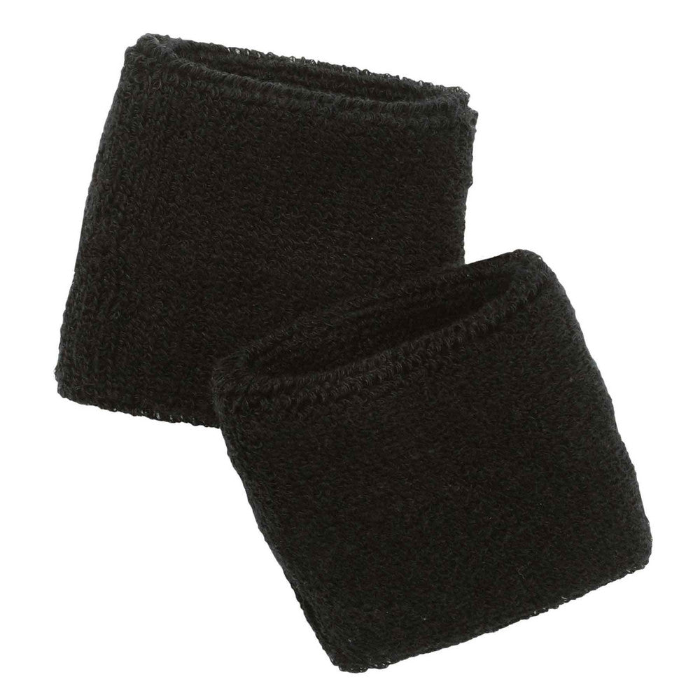 Ergodyne 12402 Wrist Bands Black, Cotton Elastic, Universal