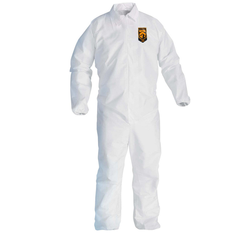 KleenGuard 44312 Disposable Coveralls Size Medium, Microporous Film, Zipper Closure