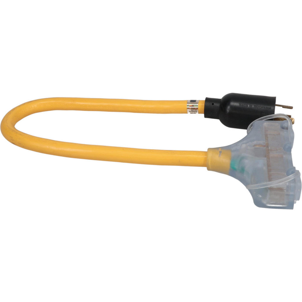 Southwire 90848802 3 Conductors, 125 VAC, 15 Amp, 12 AWG, Twist-To-Lock Power Generator Adapter