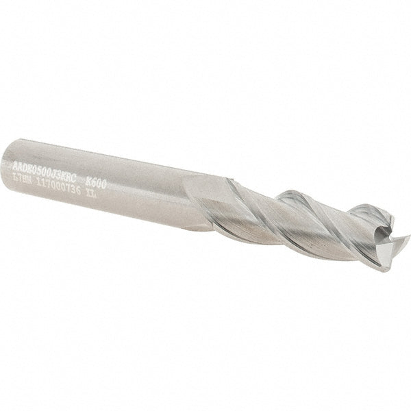 Kennametal 5052002 Corner Radius End Mill 1/2" Dia, 1-1/2" LOC, 0.06" Radius, 3 Flutes, Solid Carbide