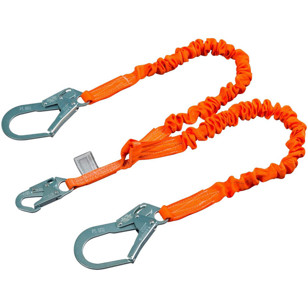 Miller T5122SS-Z7/6FTAF Lanyards & Lifelines Load Capacity 400lb Type Stretch Tubular Built-In Shock-Absorbing Lanyard Construction Type Webbing Harness Type Fall Arrest Lanyard End Connection Snap Hook Anchorage End Connection Locking Rebar Hook