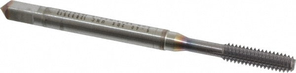 Guhring 9039430031750 Thread Forming Tap #5-40 UNC, 2BX Class of Fit, Modified Bottoming, Cobalt, TiCN Coated