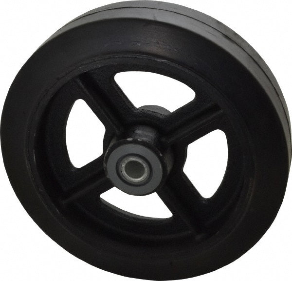 Albion MR0820112 Caster Wheel Solid Rubber, 8" Dia, 2" Wide, 3/4" Axle