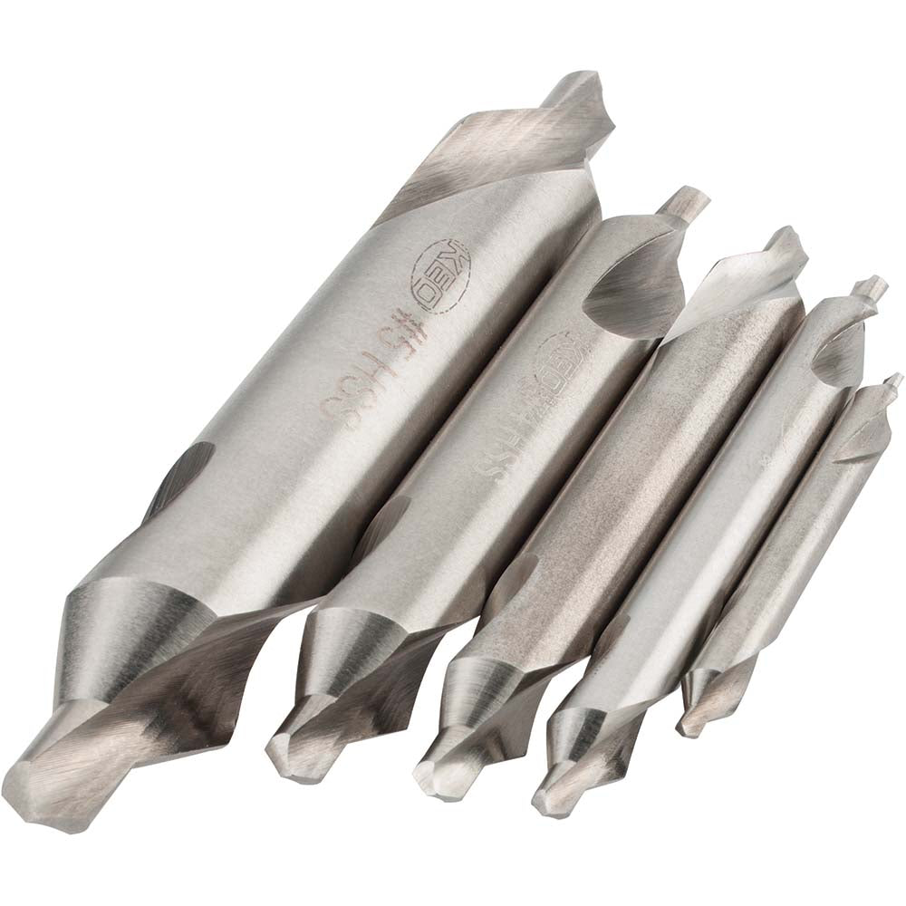 Keo 906-000-001 5 Pc #1 to #5 High Speed Steel Combo Drill & Countersink Set