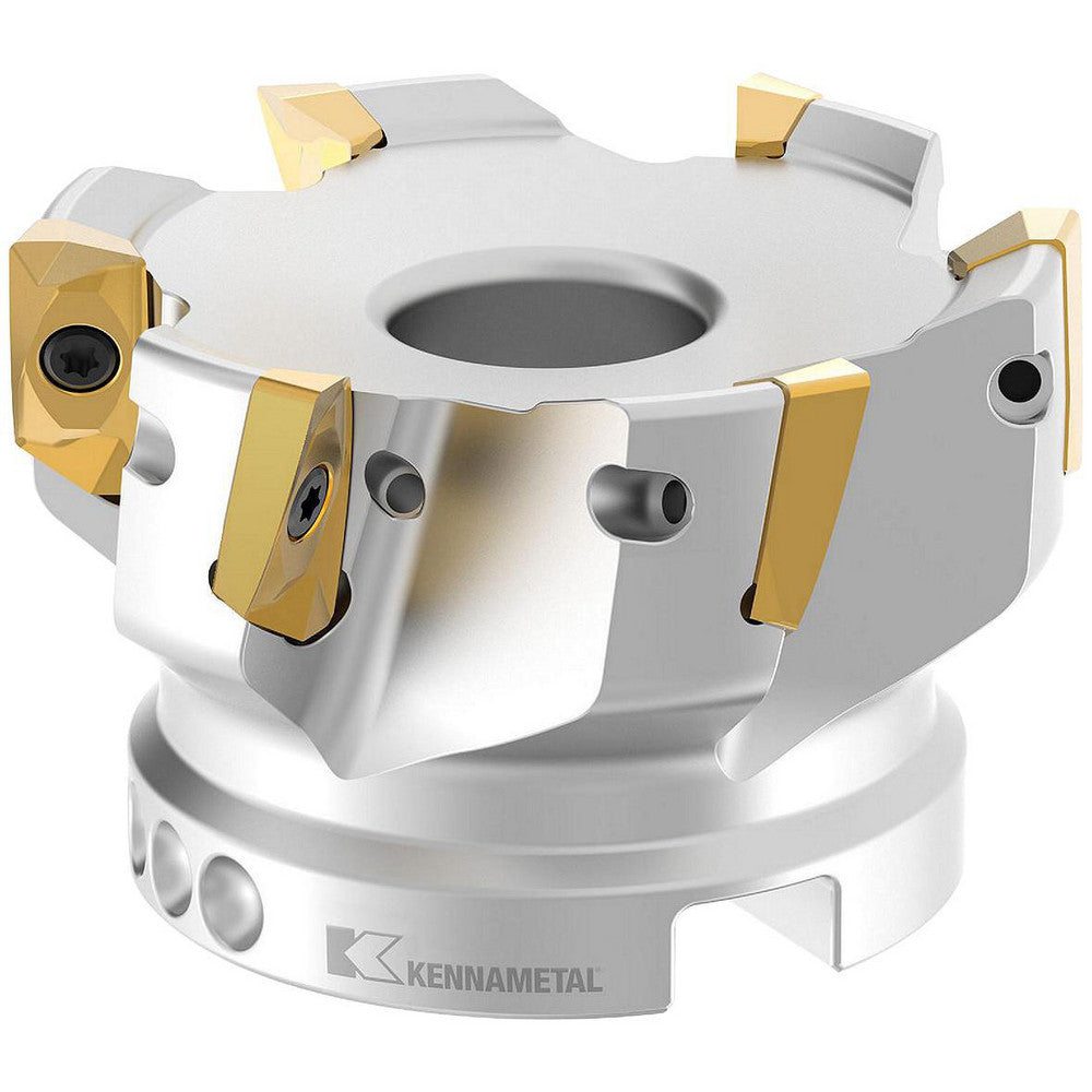 Kennametal 2624255 1-1/2" Cut Diam, 3/4" Arbor Hole Diam, 14.48mm Max Depth, Indexable Square-Shoulder Face Mill
