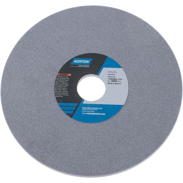 Norton 66253043421 Surface Grinding Wheel 8" Dia, 1/4" Thick, 1-1/4" Hole, 80 Grit, I Hardness