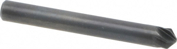 M.A. Ford 79018704 Countersink 3/16" Head Dia, 100.00 deg Included Angle, 6 Flute, High-Speed Steel, Right Hand Cut