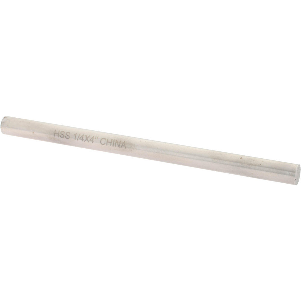 Value Collection 362-0077 Tool Bit Blank 1/4" Dia, 1/4" High, 4" OAL, M2 High Speed Steel, Round