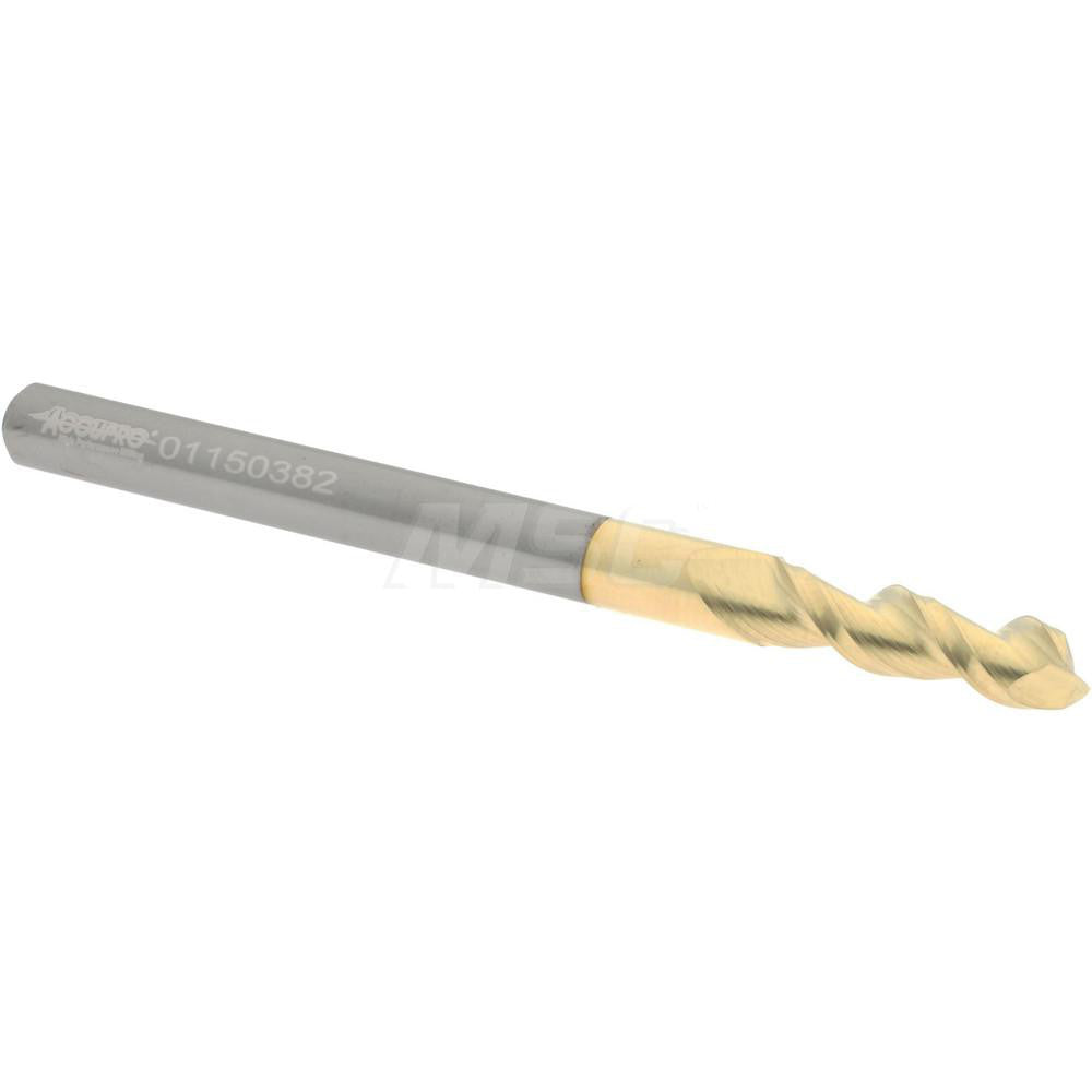 Accupro 312979 Square End Mill 3/16" Dia, 5/8" LOC, 2 Flute, Solid Carbide