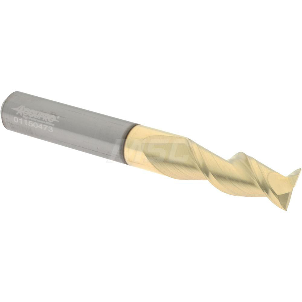 Accupro 313114 Square End Mill 5/16" Dia, 13/16" LOC, 2 Flute, Solid Carbide