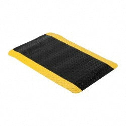 Wearwell 414.1516X2X3BYL Anti-Fatigue Mat 3' Long, 2' Wide, 15/16 Thick, Vinyl, Beveled Edges, Heavy-Duty