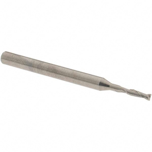 OSG 402-0625 Square End Mill 1/16'' Dia, 3/16'' LOC, 1/8'' Shank Dia, 1-1/2'' OAL, 2 Flutes, Solid Carbide