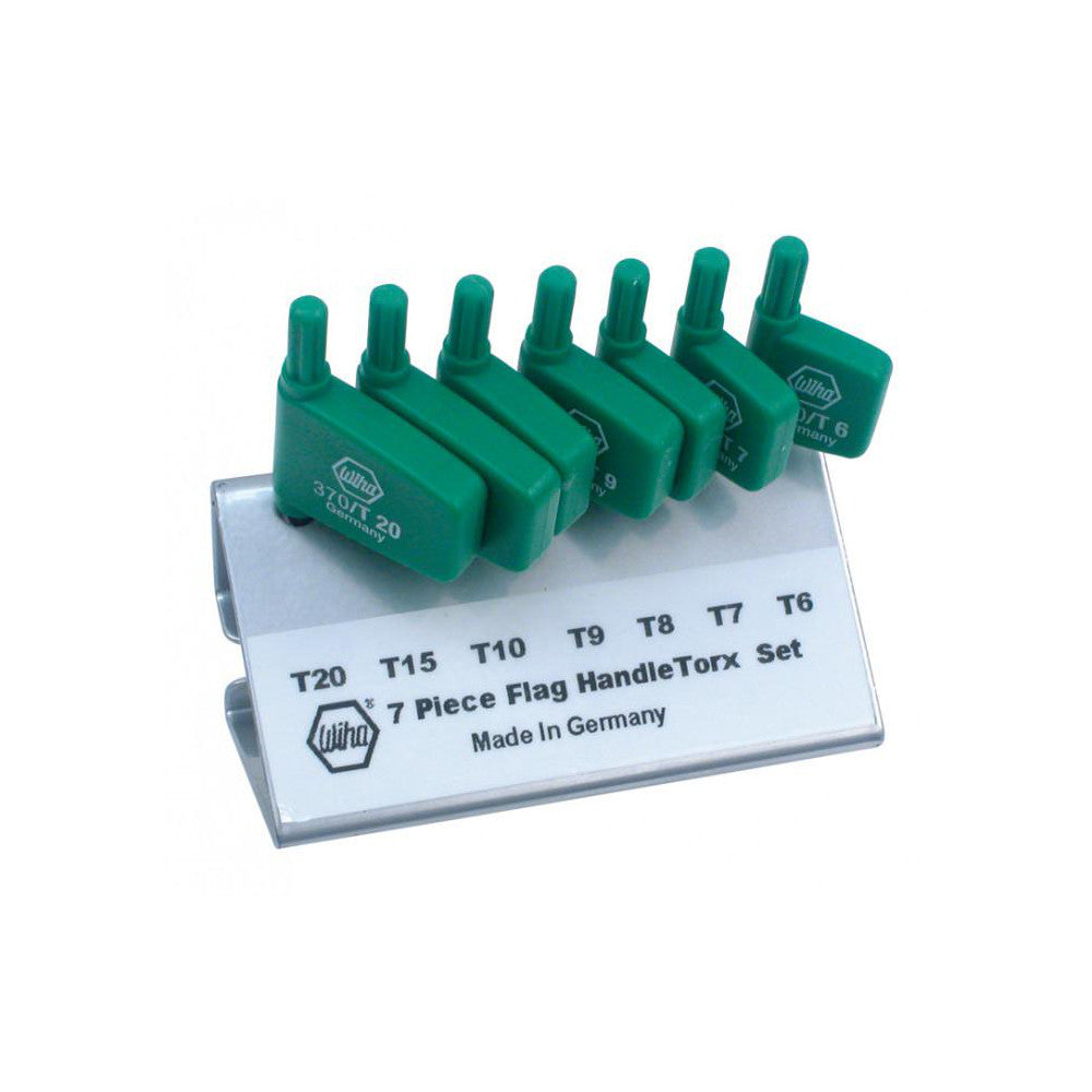 Wiha 37090 Torx Key Set 7 Pc, Flag-Style Handle, T6 to T20