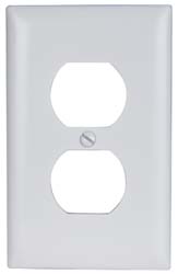 Pass & Seymour TP8W 1 Gang, 4-11/16 Inch Long x 2-15/16 Inch Wide, Standard Outlet Wall Plate