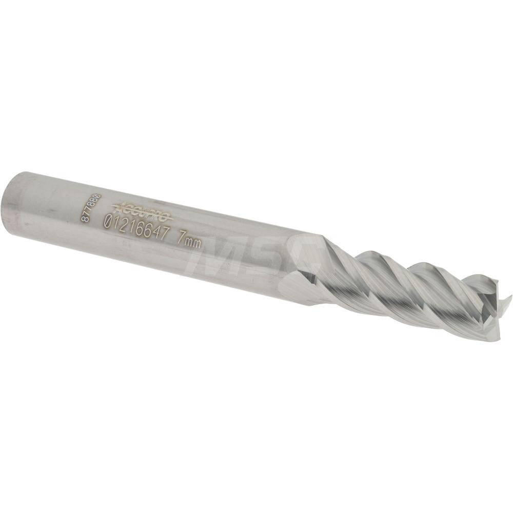 Accupro 01216647 Square End Mill 0.2756'' Dia, 0.748'' LOC, 4 Flutes, Solid Carbide