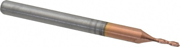 Accupro 01216753 Square End Mill 0.0394'' Dia, 0.1575'' LOC, 2 Flutes, Solid Carbide