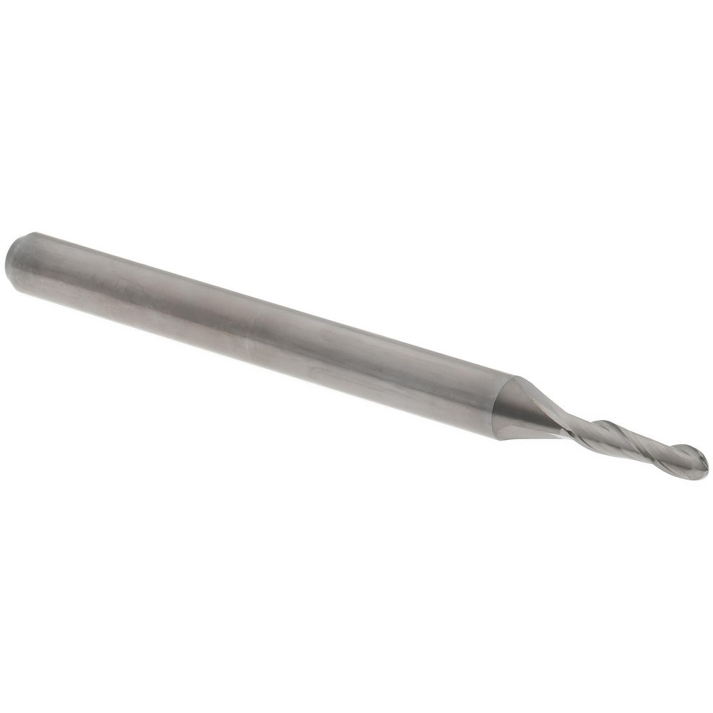 Accupro 01217181 Ball End Mill 0.0591" Dia, 0.2362" LOC, 2 Flute, Solid Carbide