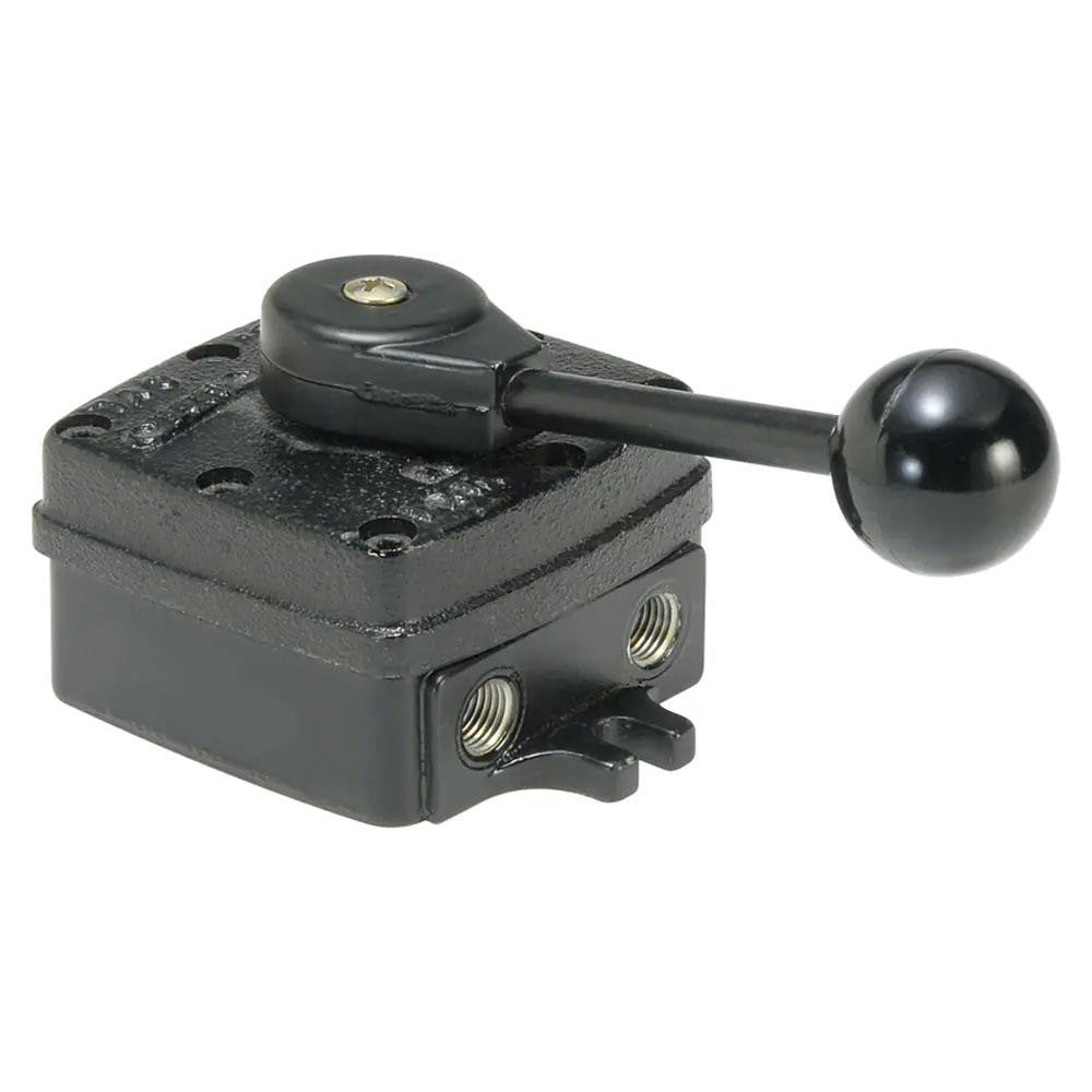Parker PL50 Manually Operated Valve 4-Way & 3 Position, Hand Throttle-Manual Return Actuated