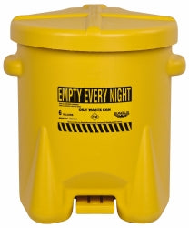 Eagle 933FLY 6 Gallon Capacity, Polyethylene Oily Waste Can