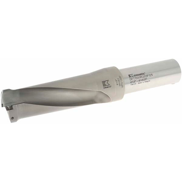 Kennametal 1528364 3-3/4" Max Drill Depth, 2.5xD, 38.1mm Diam, Indexable Insert Drill