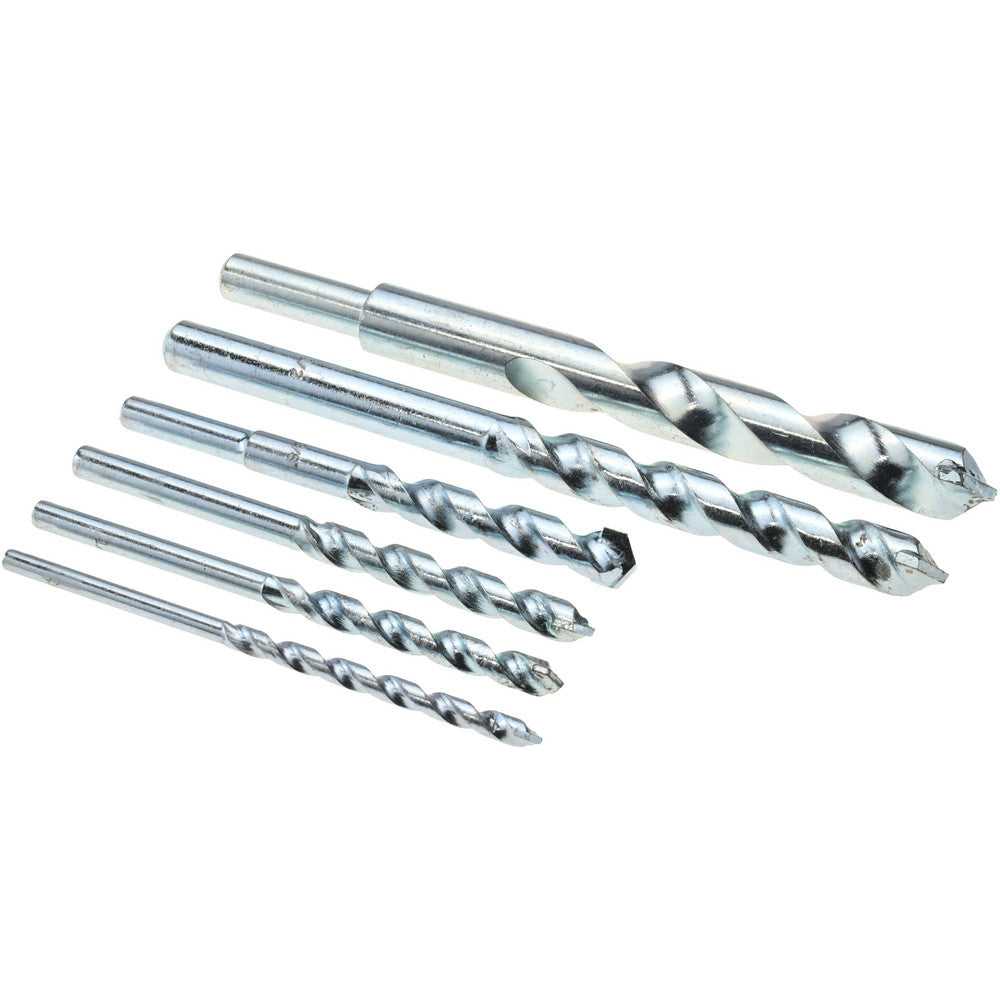 Value Collection CT890S-6 Drill Bit Set Hammer Drill Bits, 6 Pc, 118 °, Carbide Tipped