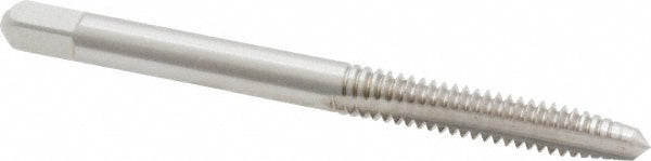 Kennametal 1541654 Straight Flute Tap #10-24 UNC, 2 Flute, Plug Chamfer, 2B & 3B Class of Fit, High-Speed Steel, Bright/Uncoated Finish