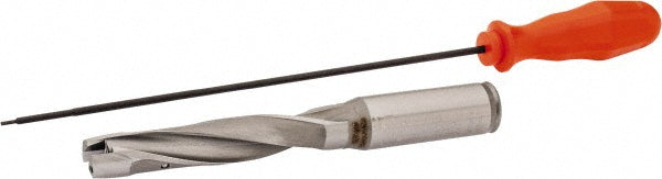 Kennametal 1330471 Replaceable-Tip Drill 15.88 to 16.38 mm Dia, 80 mm Max Depth, 19.05 mm Straight-Cylindrical Shank
