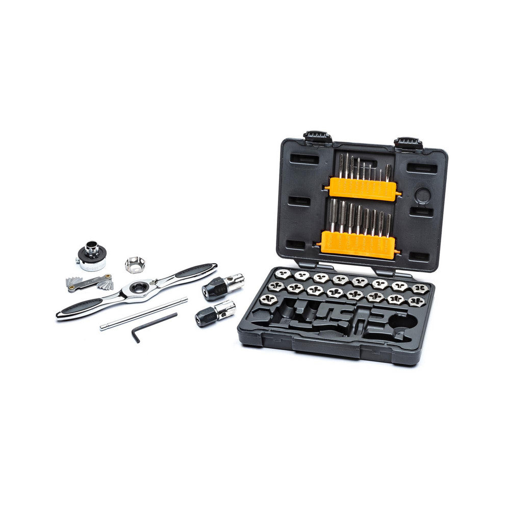 GEARWRENCH 3886 Tap & Die Set M3 x 0.5 to M12 x 1.75 Taps, M3 x 0.5 to M12 x 1.75 Dies, BSP, Metric Coarse & Metric Fine