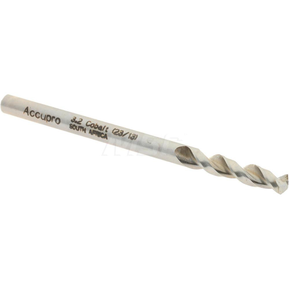 Accupro 1630320-AC Screw Machine Length Drill Bit 0.126" Dia, 130 °, Cobalt