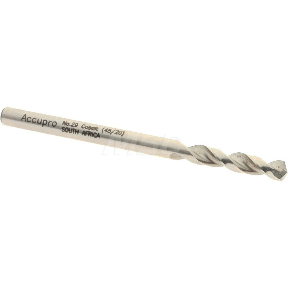 Accupro 1630345-AC Screw Machine Length Drill Bit #29, 130 ° Point, Cobalt