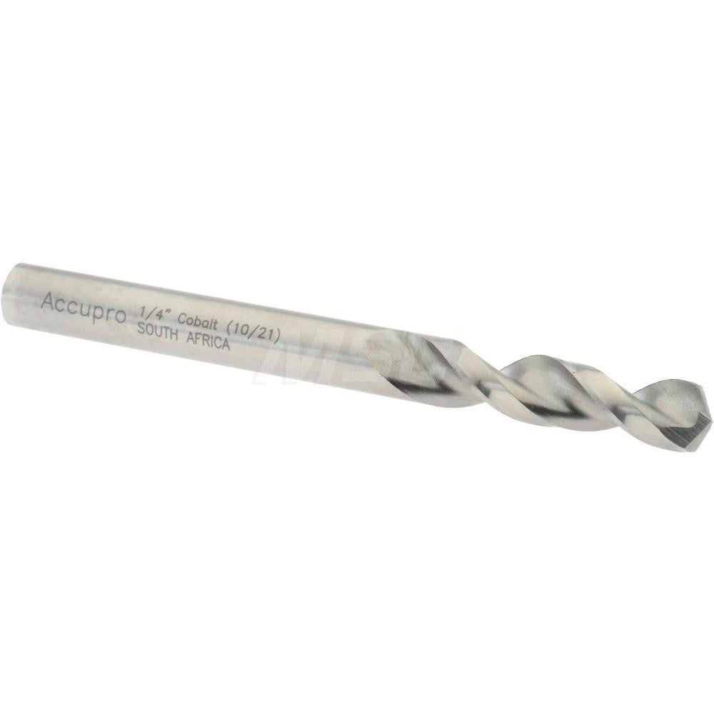 Accupro 1630635-AC Screw Machine Length Drill Bit 0.25" Dia, 130 °, Cobalt