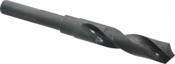 Value Collection 01340439 Reduced Shank Drill Bit 43/64'' Dia, 1/2'' Shank Dia, 118 °, High Speed Steel