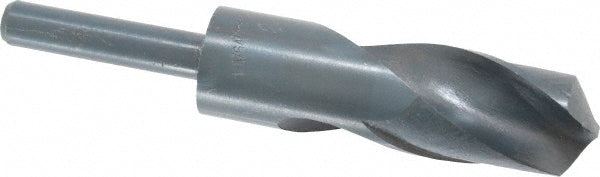 Value Collection 01341114 Reduced Shank Drill Bit 1-11/64'' Dia, 1/2'' Shank Dia, 118 °, High Speed Steel