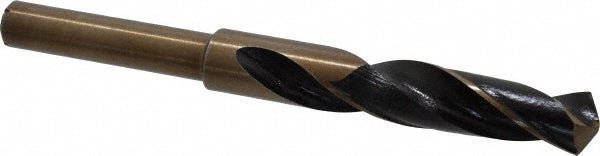 Value Collection 01343425 Reduced Shank Drill Bit 21/32'' Dia, 1/2'' Shank Dia, 118 °, Cobalt