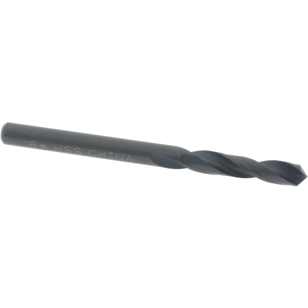 Value Collection 01358183 Screw Machine Length Drill Bit Size #18, 118 deg Point, High-Speed Steel