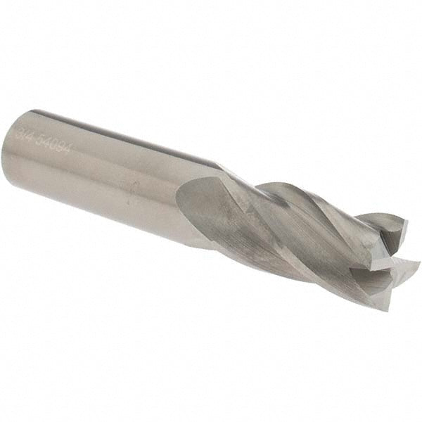 OSG 404-7500 Square End Mill 3/4'' Dia, 1-1/2'' LOC, 3/4'' Shank Dia, 4'' OAL, 4 Flutes, Solid Carbide