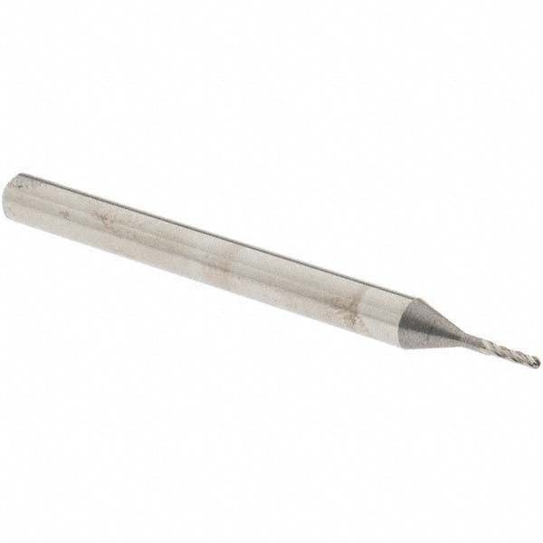 OSG 404-0312-BN Ball End Mill 0.0313" Dia, 0.125" LOC, 4 Flute, Solid Carbide