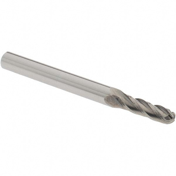 OSG 404-1562-BN Ball End Mill 0.1563" Dia, 0.5625" LOC, 4 Flute, Solid Carbide