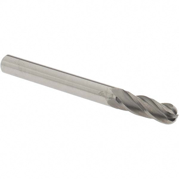 OSG 404-2500-BN Ball End Mill 0.25" Dia, 0.75" LOC, 4 Flute, Solid Carbide