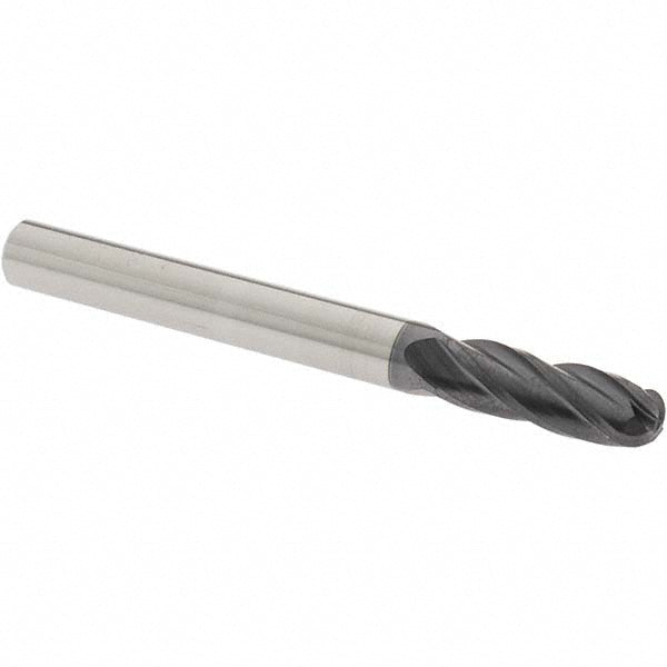 OSG 404-2500-BN11 Ball End Mill 0.25" Dia, 0.75" LOC, 4 Flute, Solid Carbide