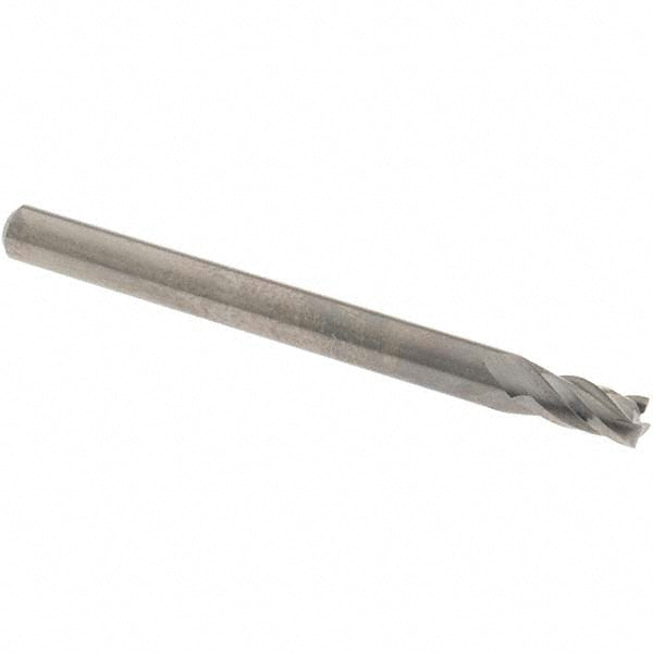 OSG 414-1094 Square End Mill 7/64'' Dia, 7/32'' LOC, 1/8'' Shank Dia, 1-1/2'' OAL, 4 Flutes, Solid Carbide